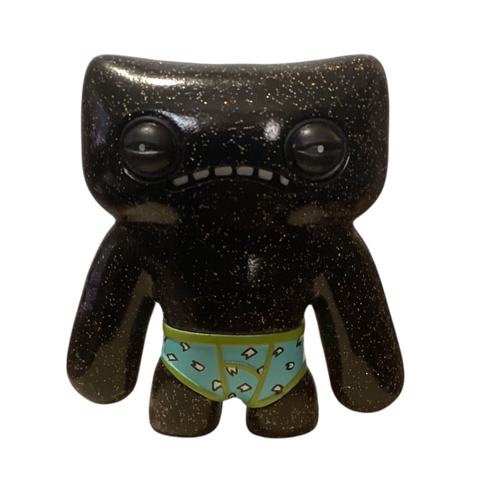 Fuggler 2.5 Inch Vinyl Figure Black Glitter Galaxy with Blue Underpants